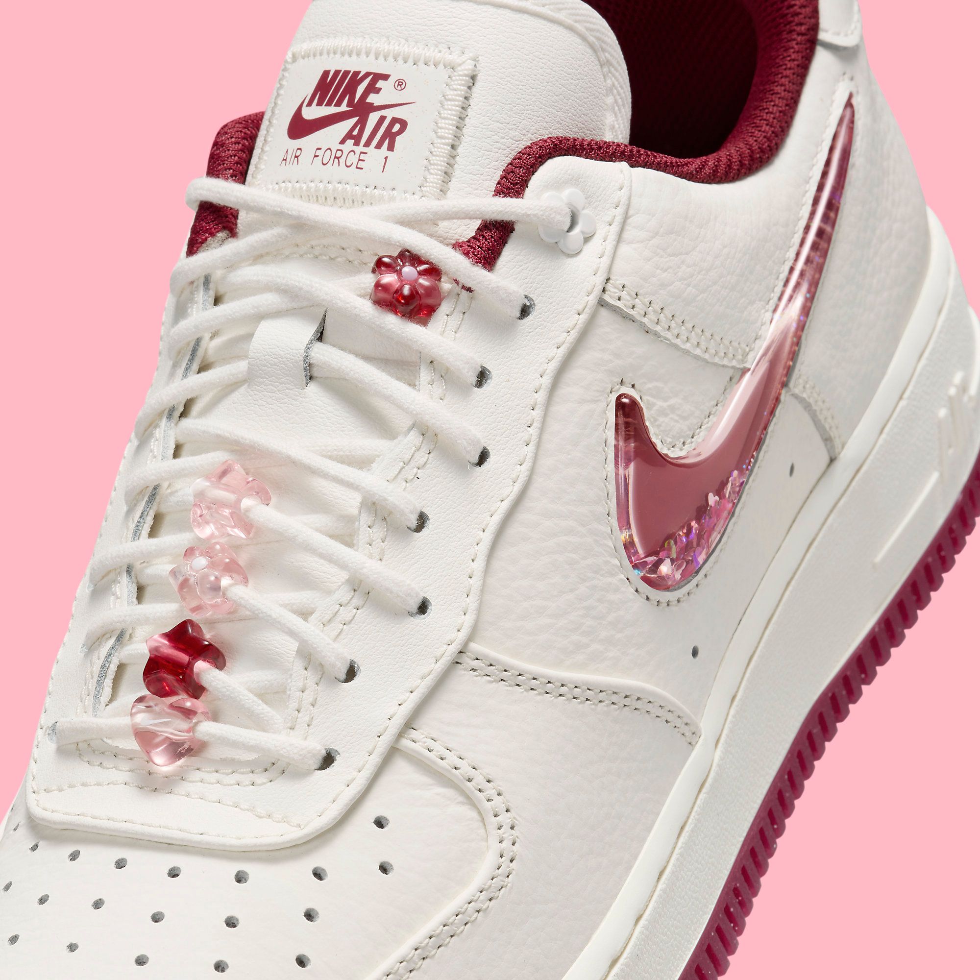 Nike air force on sale 1 low glitter rose