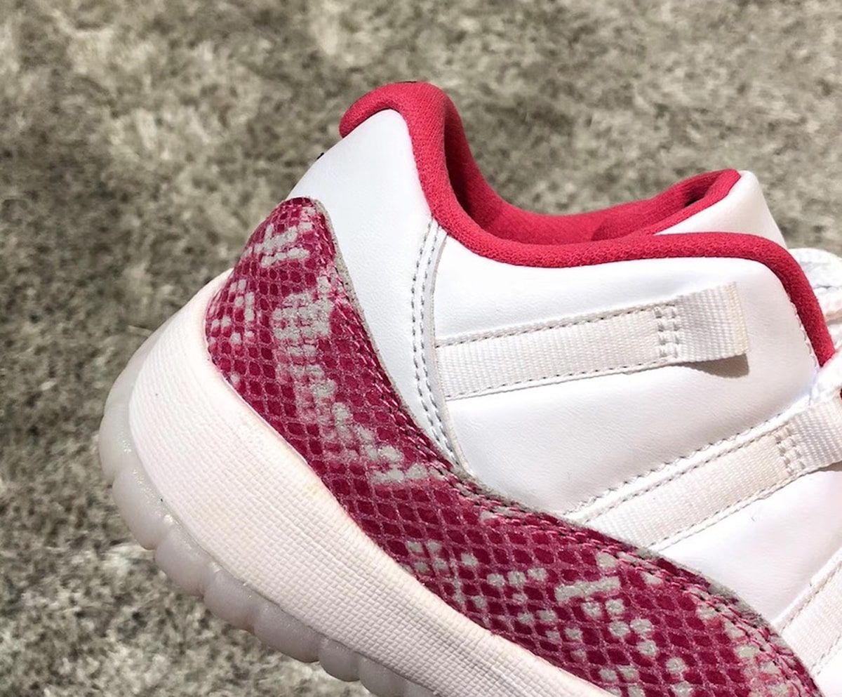 Jordan 11 snakeskin pink sales release date