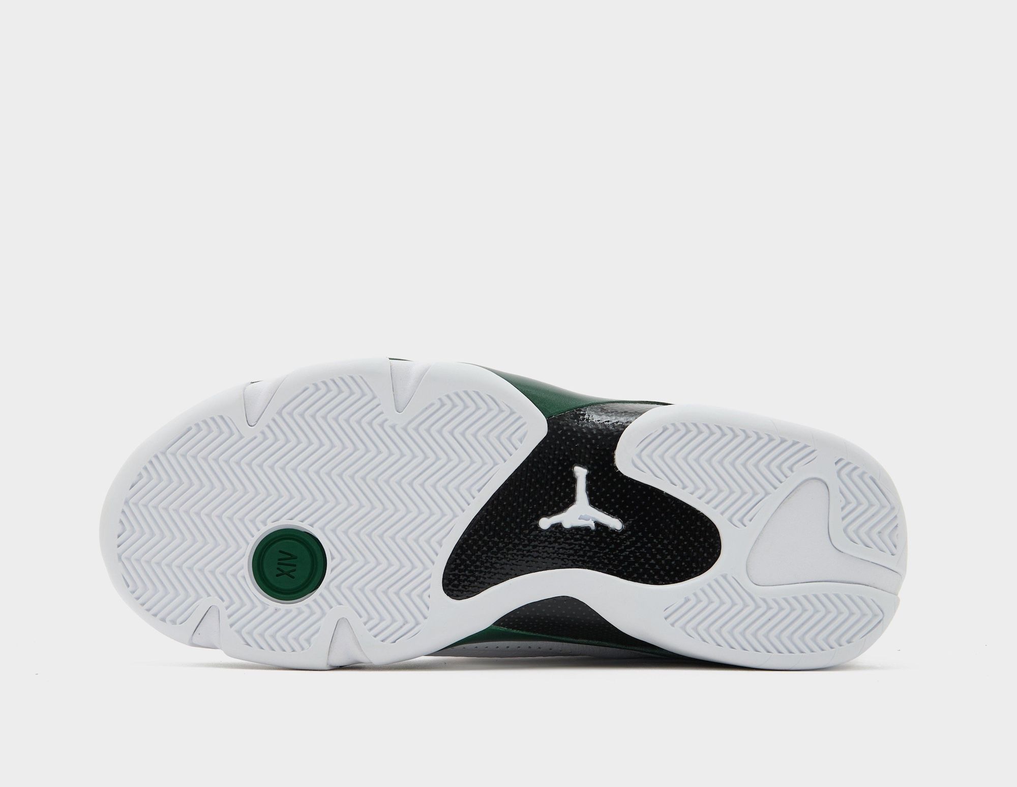Air Jordan 14 "Forest Green" (SKU: 487471-300). Photo via size?
