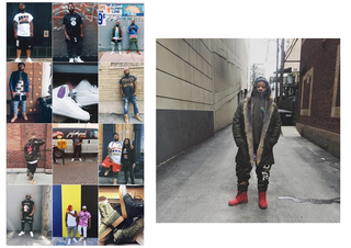 Joe Freshgoods wearing Nike Air Force 1 & Timberland® Boots Over the Years. Photos via Joe Freshgoods on Instagram.