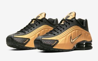 Available Now // Nike Shox R4 “Metallic Gold”