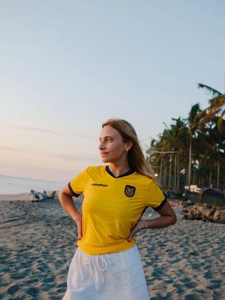 Ecuador 2026 Home Jersey. Photo via Marathon Sports.