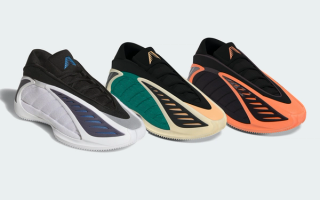 Three pairs of Adidas Anthony Edwards 2 basketball shoes expected for the Fall/Winter 2025 season (Big Kids' sizing).