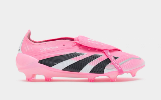 David Beckham's pink, special edition Adidas Predator Elite FG.