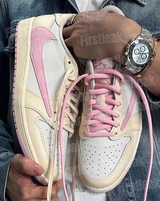 Travis Scott x Air Jordan 1 Low OG "Shy Pink" Releases May 22