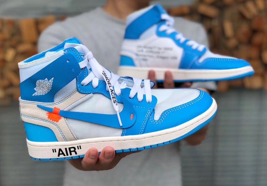 The Off-White x Air Jordan 1 “UNC” will release again this month 