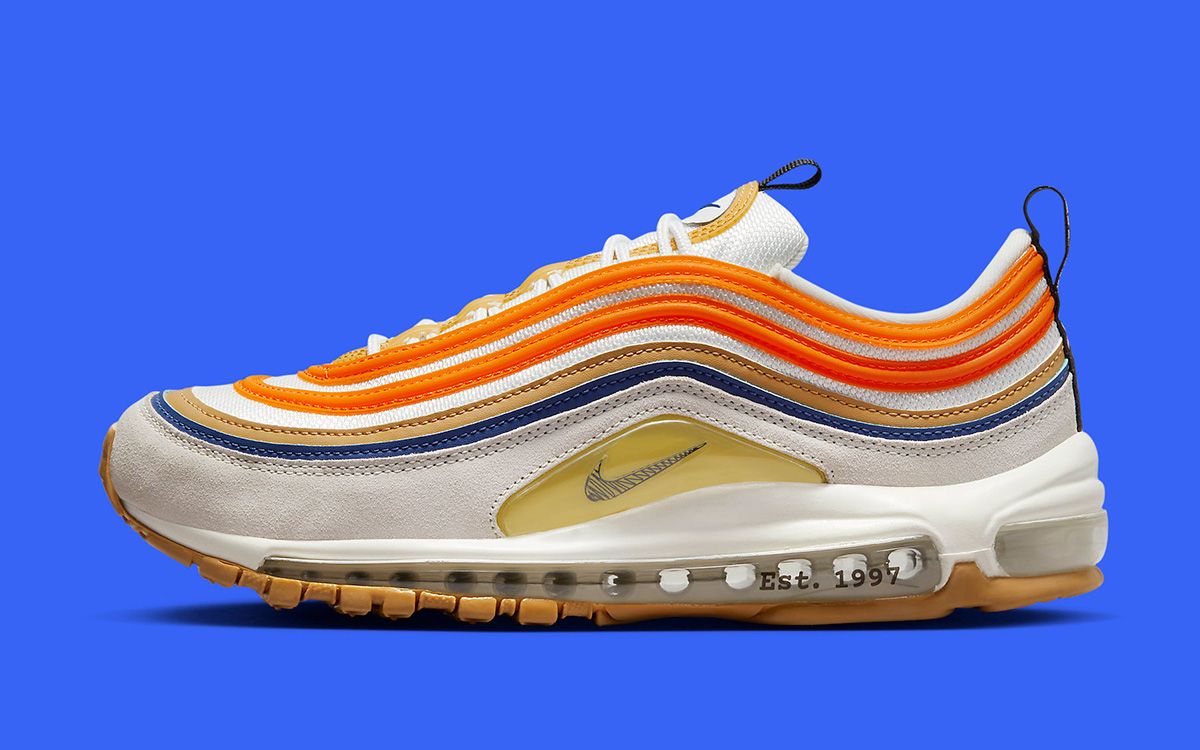 Air max 97 purple best sale and orange