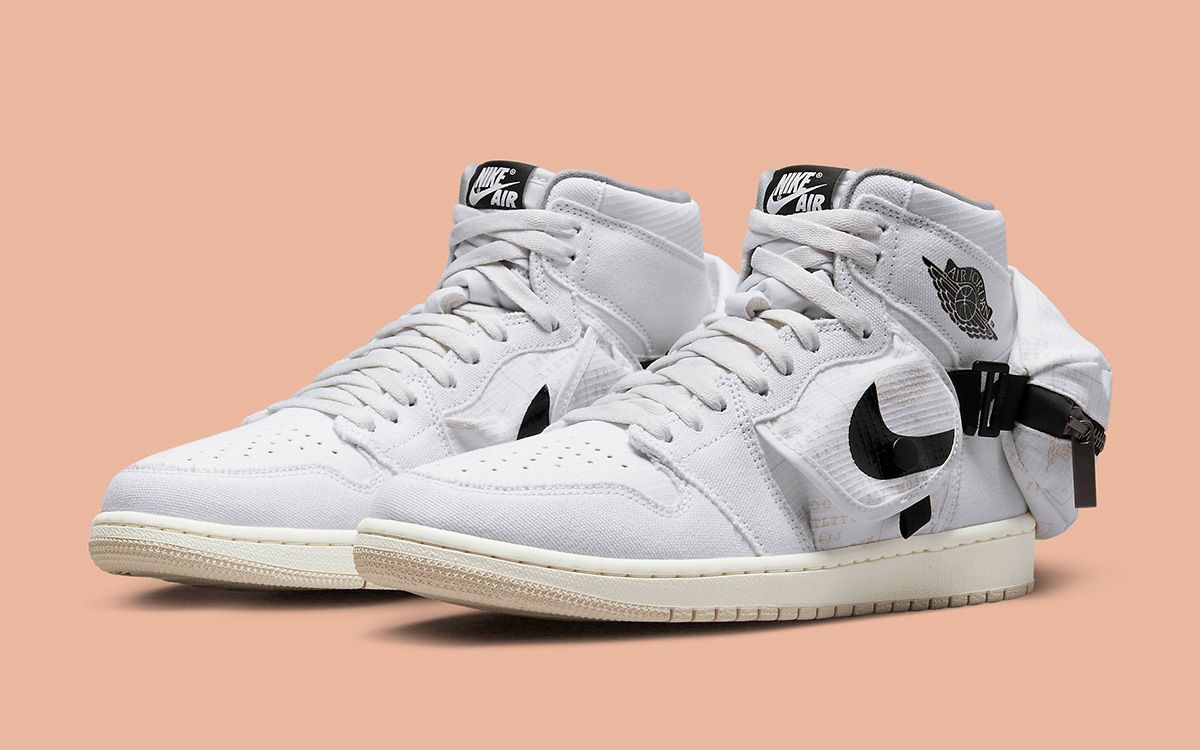 Air Jordan 1 High Stash Surfaces in White Ripstop and Canvas