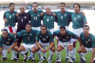 Mexico at the 2002 World Cup™ Wearing Atlética Home Jersey. Photo by Omar Torres/AFP/Getty Images via The Dallas Morning News.