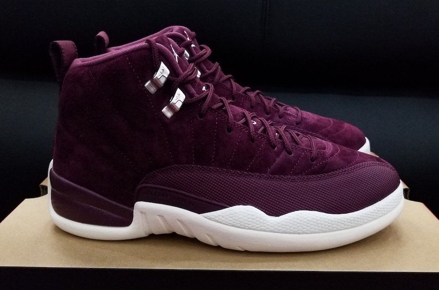 Burgundy velvet jordans clearance 12