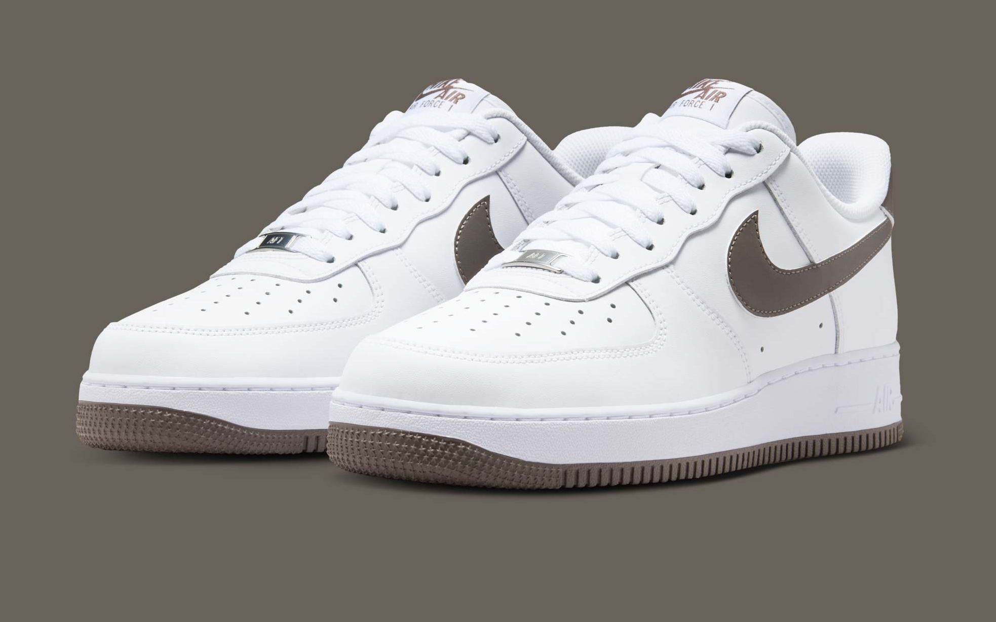 stone and white air force 1