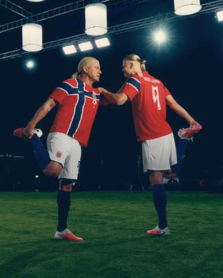 Channing Tatum as Erling Haaland's stunt double. Photo via Nike.