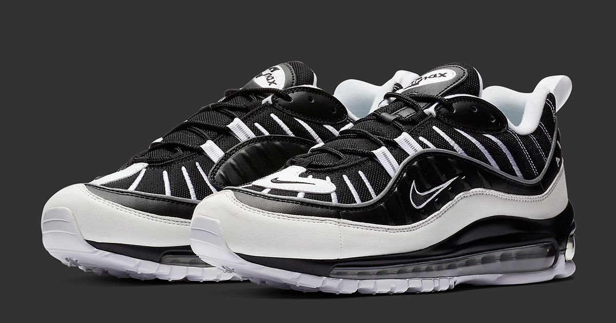 Nike Air Max 98 Shoes Mens Size 10.5 Black White 640744-010 Sneakers Running Buy Nike Air Max 98  main image 4