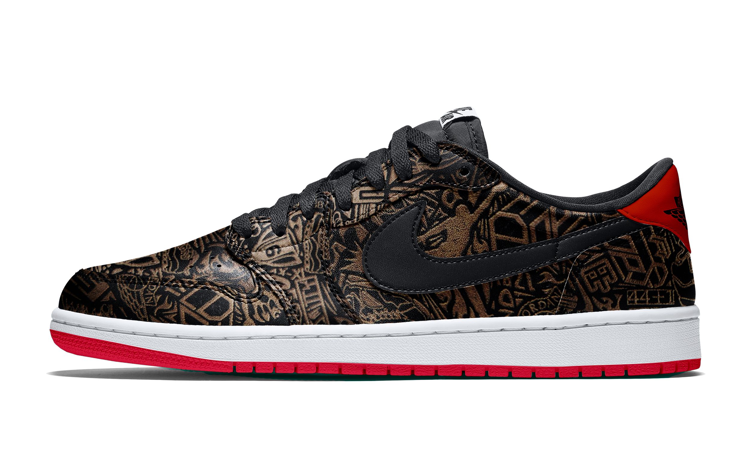 Speculative mock-up of the Air Jordan 1 Low OG "Laser" expected to release during August 2026.