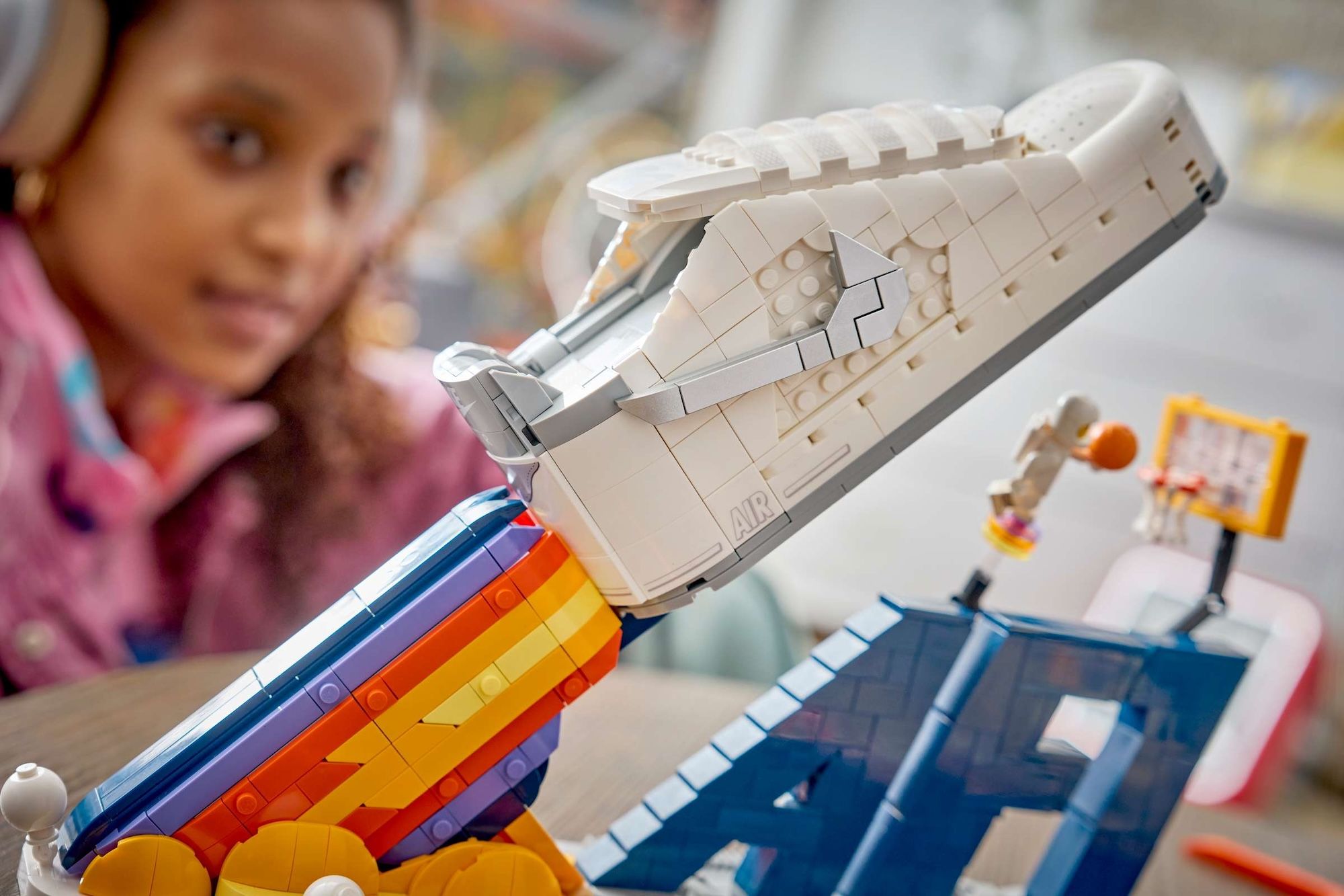 LEGO® x Nike Air Force 1 Block Set (1,093 Pieces). Photo via The LEGO Group.