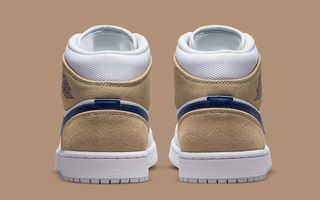 Air Features Jordan 1 Low Flyease-sko til større børn hvid