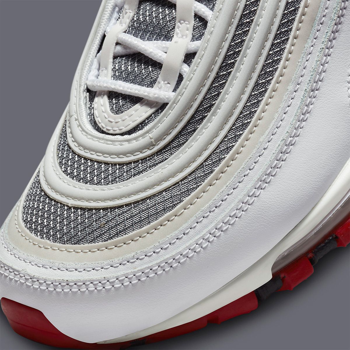 Air max 97 white grey outlet red