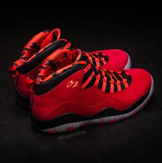 Detailed Looks at Blake Griffin’s “Red Camo” Air Jordan 10 PE