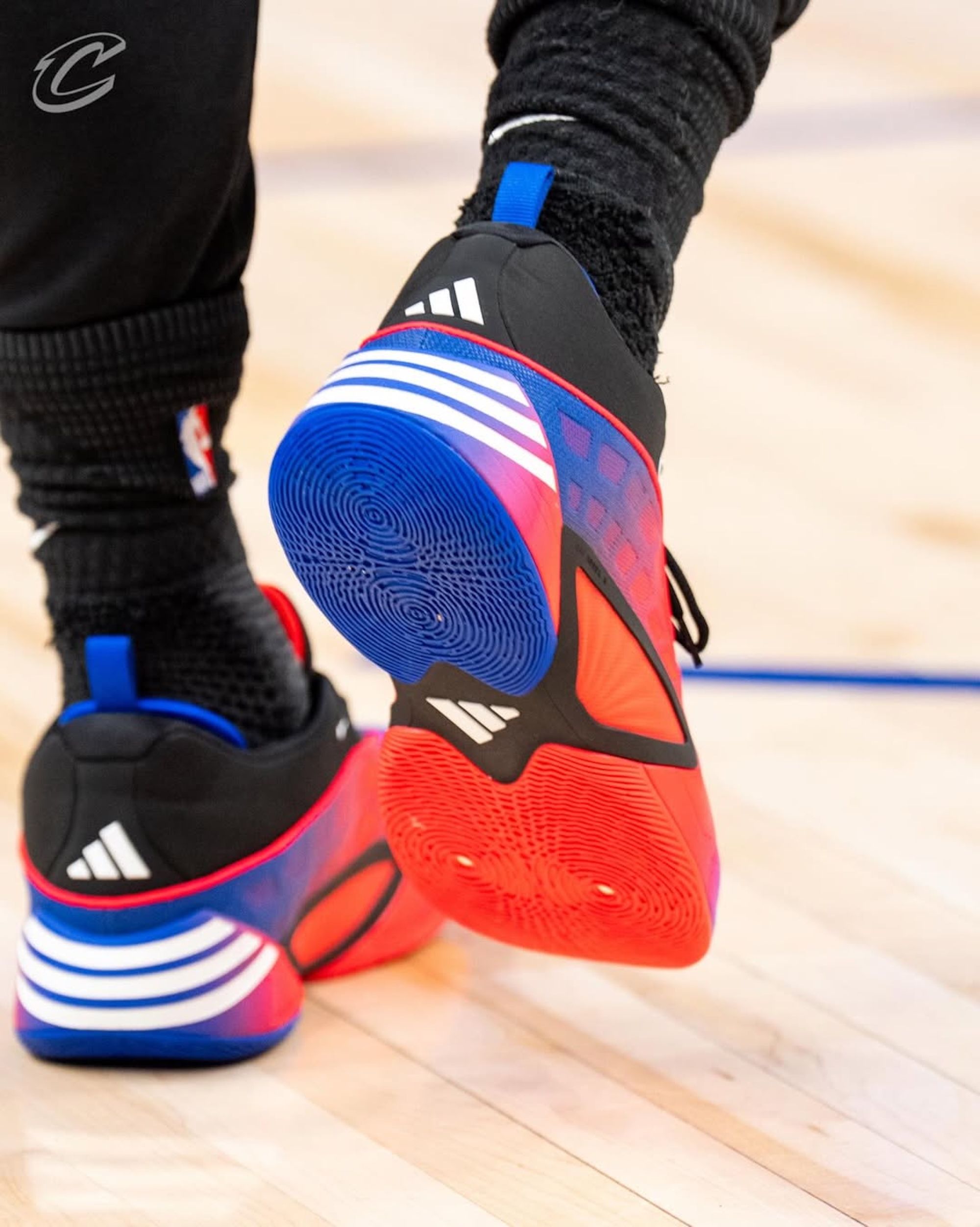 "Spider-Man" adidas D.O.N. Issue #8. Photo via @cavs on Instagram.