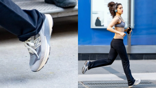 New Balance 990v7 Made in USA worn by ROSALÍA in New York via HG / Backgrid.  