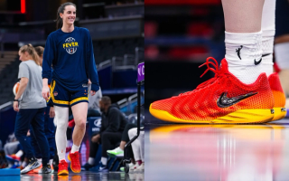 Kansas City Chiefs-inspired Nike Caitlin 1 "Sea of Red" (Photo via Indiana Fever)