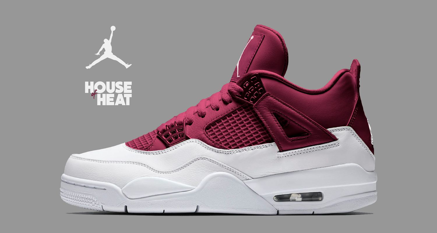 The Concept Lab Air Jordan 4 Red and White Wine House of Heat