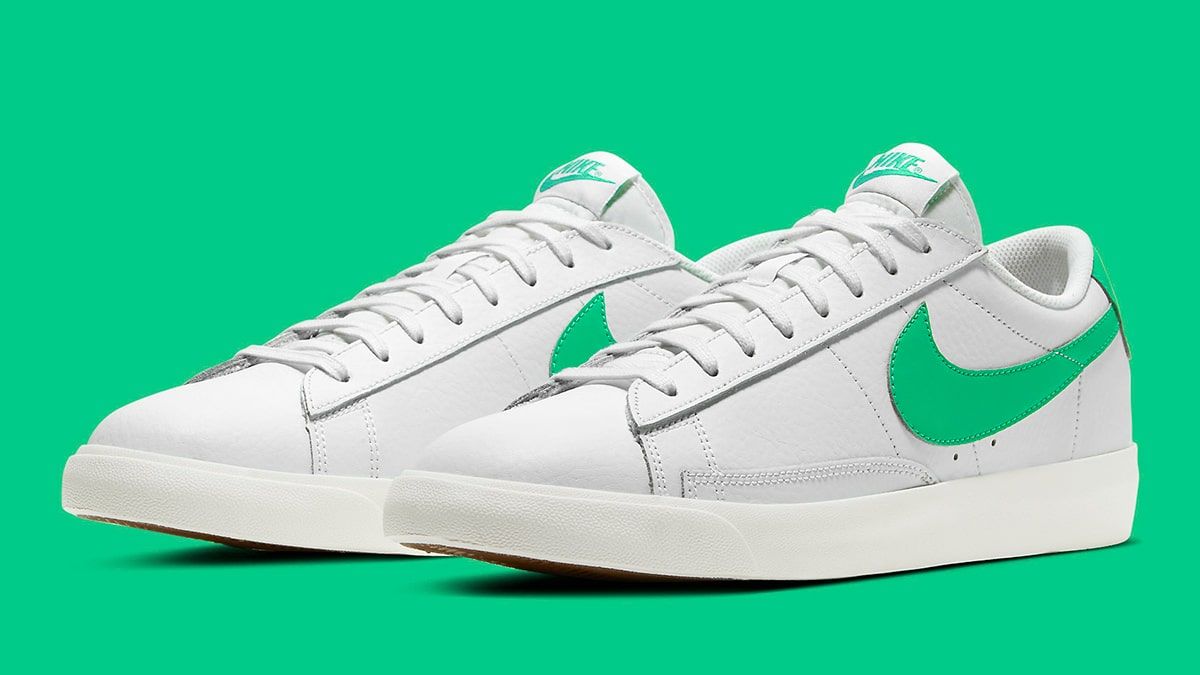 nike blazer low green spark