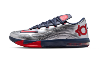 PSG x Nike KD 6 "Metallic Silver" (SKU: IU0593-001). Photo via Nike.