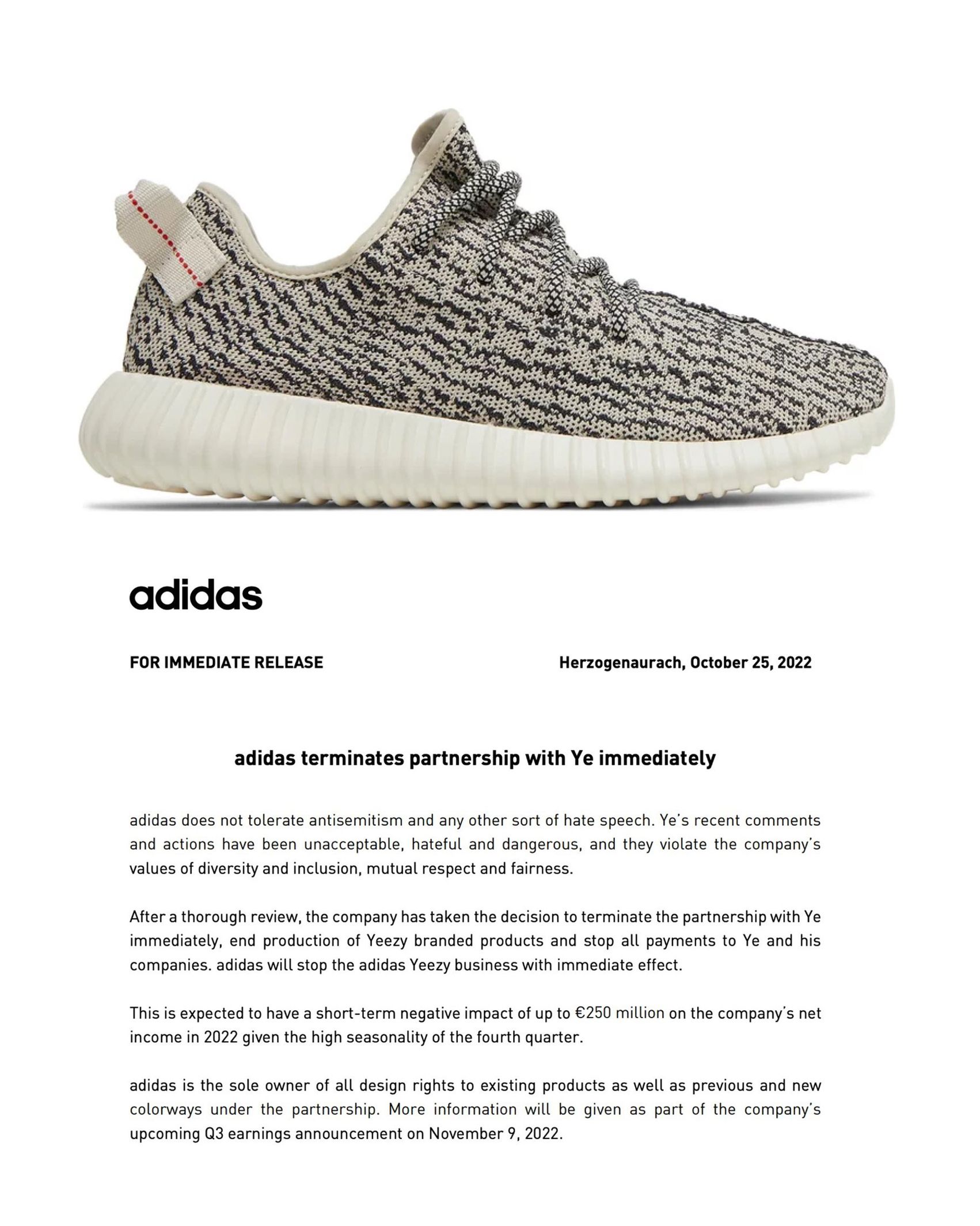 Adidas clearance yeezy end