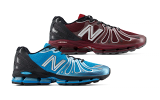 New Balance ABZORB 1890 in "Mulled Wine" & "Altitude Blue" color schemes. Photos via New Balance.