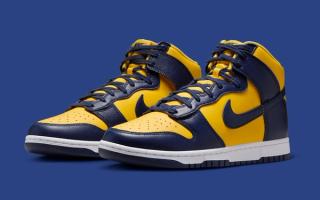 Available Now // Nike Dunk High 'Michigan'