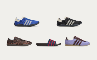 Five pairs from Wales Bonner's Fall/Winter 2025 Adidas Originals Collection.