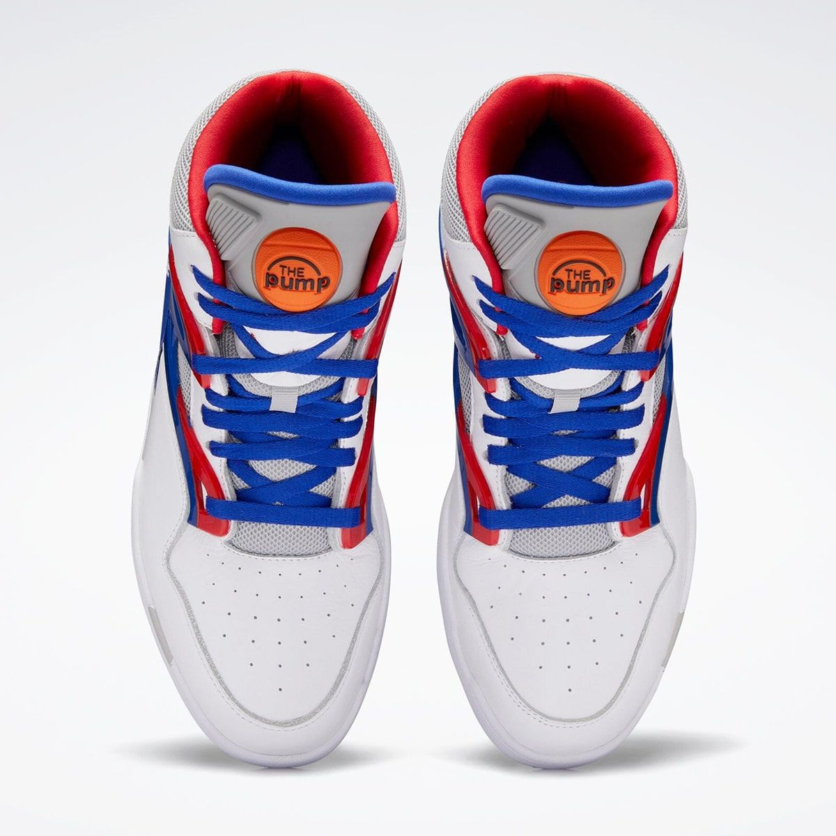 Reebok pump blue orange online