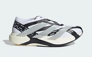 Men's adidas Adizero Evo SL Laceless"White/Black" (SKU: KI2647).