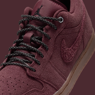 Men's Air Jordan 1 Low "Dark Team Red/Gum Brown" (SKU: IO2047-600). Photo via Nike.