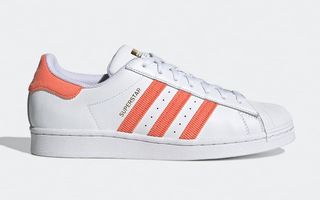 adidas Basics superstar corduroy white orange h00207 1