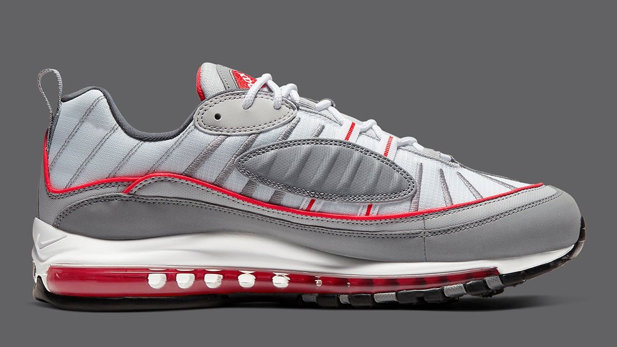 air max 98 grey red