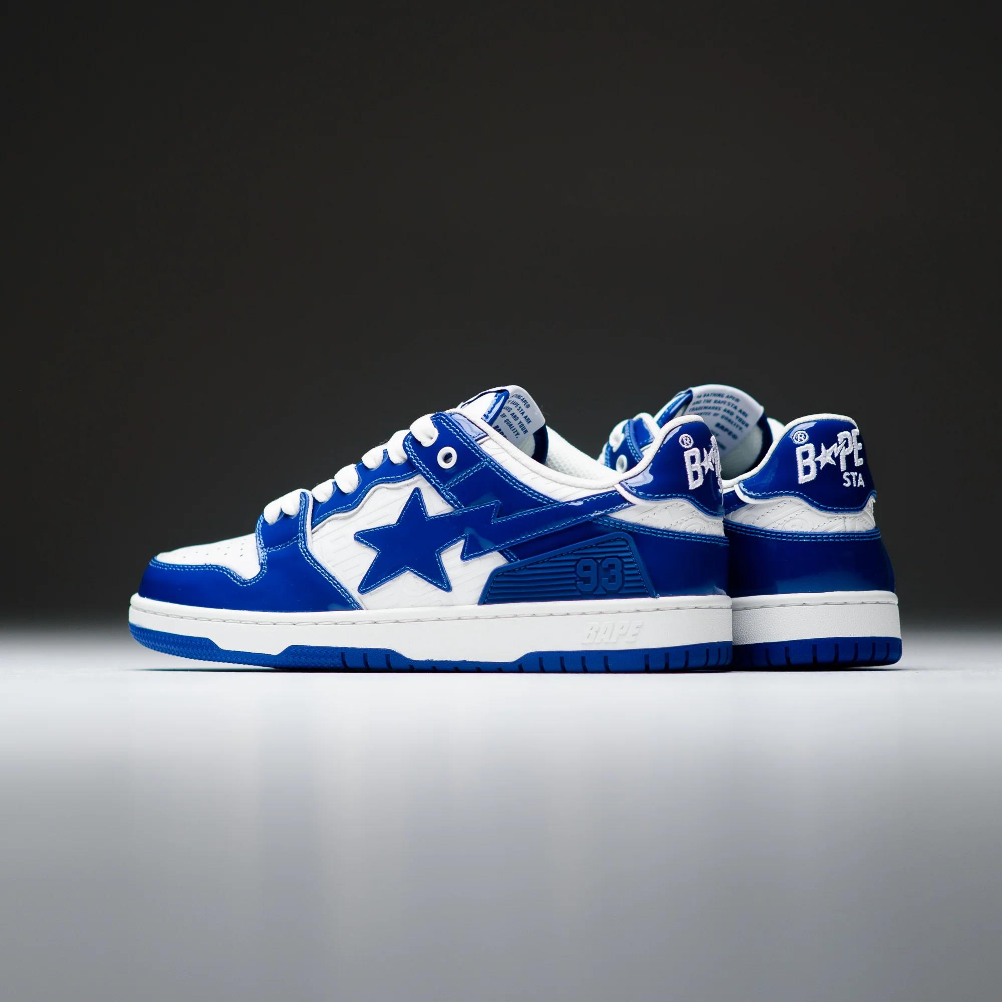 A Bathing Ape Pairs Patent Leather and Classic Colors on Two SK8 STA Sneakers