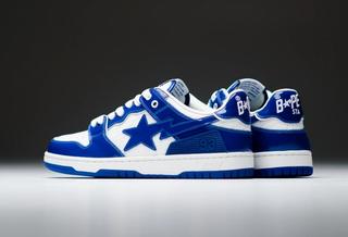 A Bathing Ape Pairs Patent Leather and Classic Colors on Two SK8 STA Sneakers