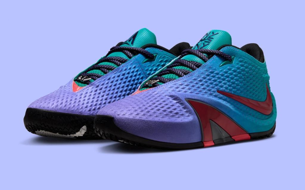 Nike Ja 4 "NY vs. NY" colorway featuring dual-tone design for Ja Morant's signature basketball sneaker line
