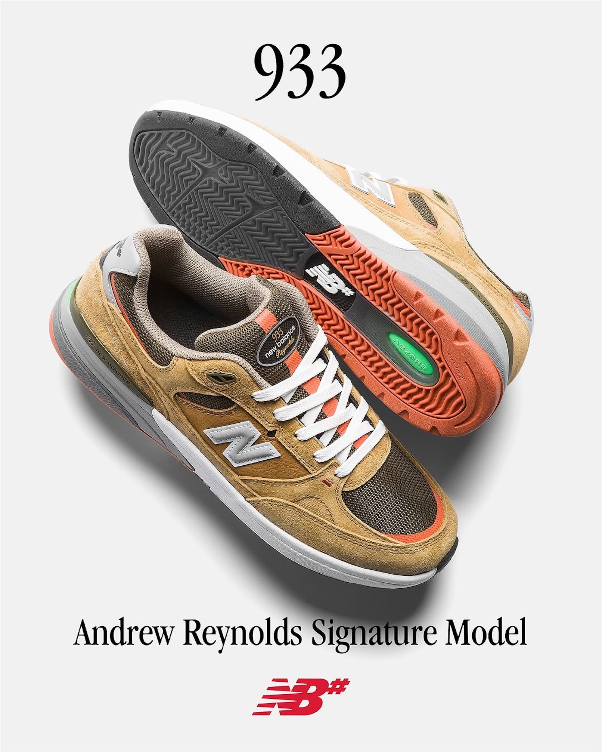 靴 New Balance Numeric 933 Andrew Raynolds New Balance Numeric Introduces Andrew Reynolds' 933
