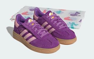 Little Kids' Disney x adidas Handball Spezial "Rapunzel" (SKU: KK4763). Photo via adidas.