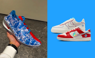 Nike G.T. Cut 4, Dunk Low, and Air Force 1 Low celebrating the WNBA's 30th anniversary.