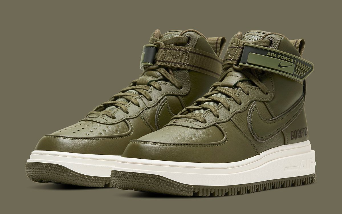 All New Nike Air Force 1 GORE TEX Boot Gears Up in Medium Olive