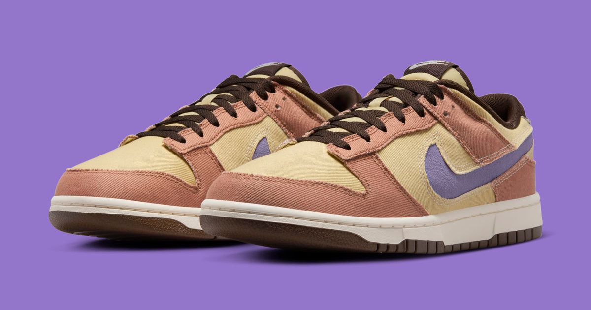 Nike Dunk Low Retro SE Shoes Mens Size 8 Brown Purple Canvas HF3141-200 Sneaker Dunk Low Pro Retro SE – Premier main image 2