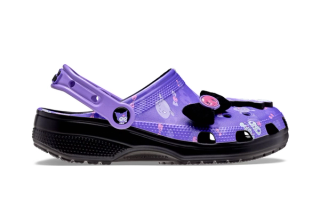 Sanrio x Crocs Classic Clog "Kuromi" collaboration.