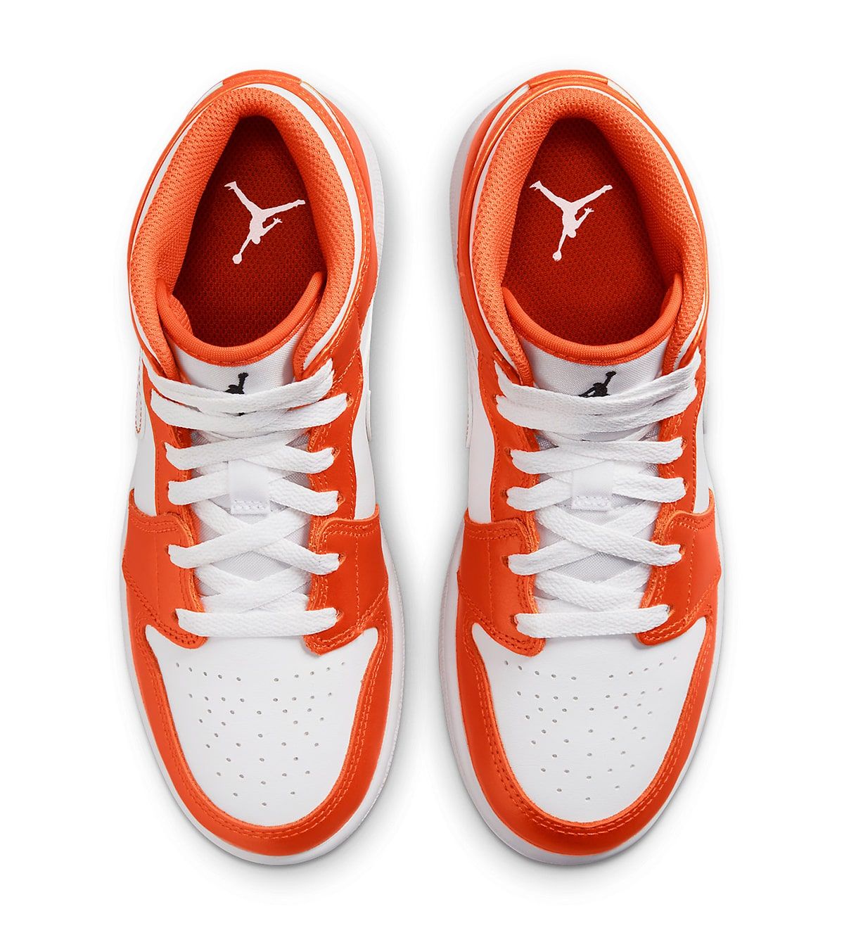 Orange white jordan outlet 1