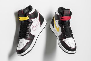 Nike air jordan 1 gray white кросівки