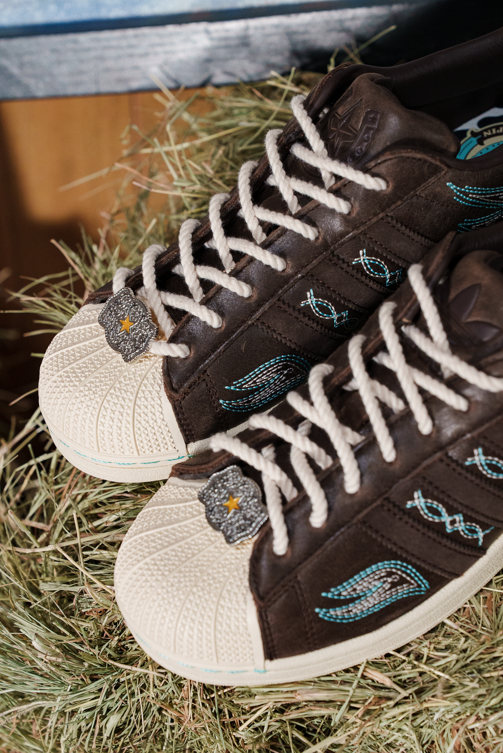 adidas gazelle silver green womens Superstar x Felipe – Premier main image 0