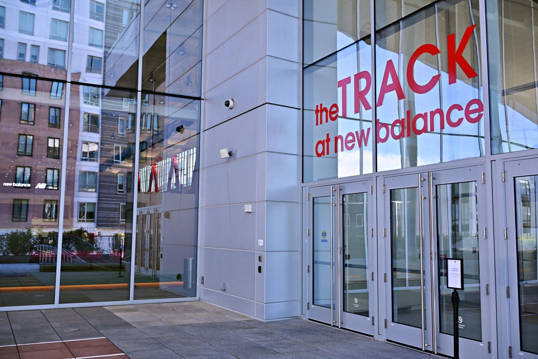 Outside the TRACK at New Balance in Boston, MA. 